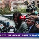 Parived “falsificaba” firmas de Tonka Tomicic