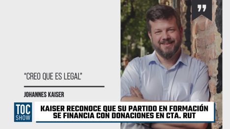 “Creo que es LEGAL”: Kaiser FINANCIA SU PARTIDO con DONACIONES en CTA. RUT