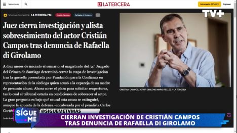 Cierran investigación contra Cristián Campos