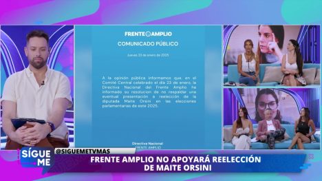Frente Amplio NO APOYARÁ reelección de Maite Orsini