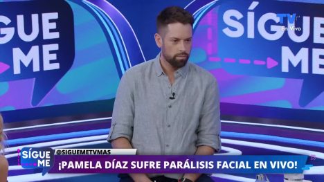 PREOCUPACIÓN por Pamela Díaz: PARÁLISIS FACIAL en pleno programa