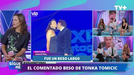 ¡¡COQUETO BESO entre TONKA y HUEVO FUENZALIDA!!