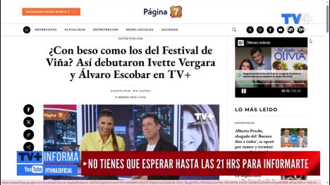 SORPRESA EN VIVO: El BESO de Ivette Vergara y Álvaro Escobar en TV+ Informa