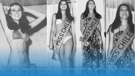 Raquel Argandoña Miss Chile a los 17 años