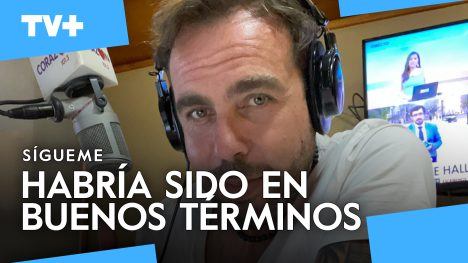 Francisco Kaminski fuera de Radio Corazón