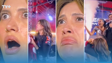 Las redes no perdonaron: Karen Paola se llena de comentarios por sus gestos en romántica propuesta en la final de Mundos Opuestos