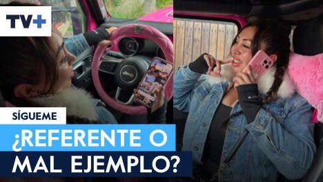 Naya Fácil vuelve a la polémica por conducir pendiente de su celular