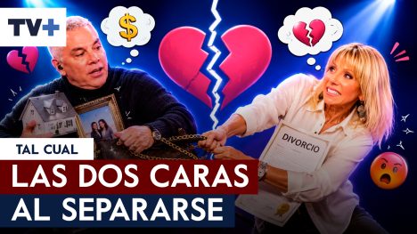 Las dos caras al separarse