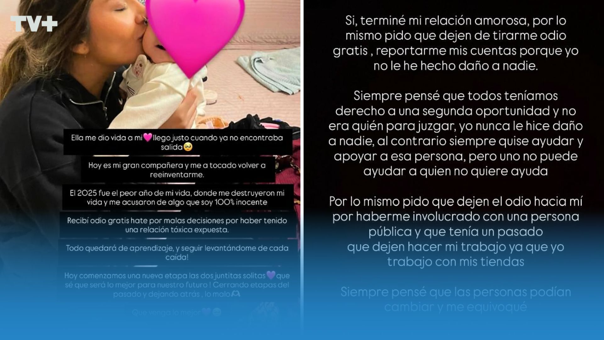 Fin de la relación de Pineda con su pareja