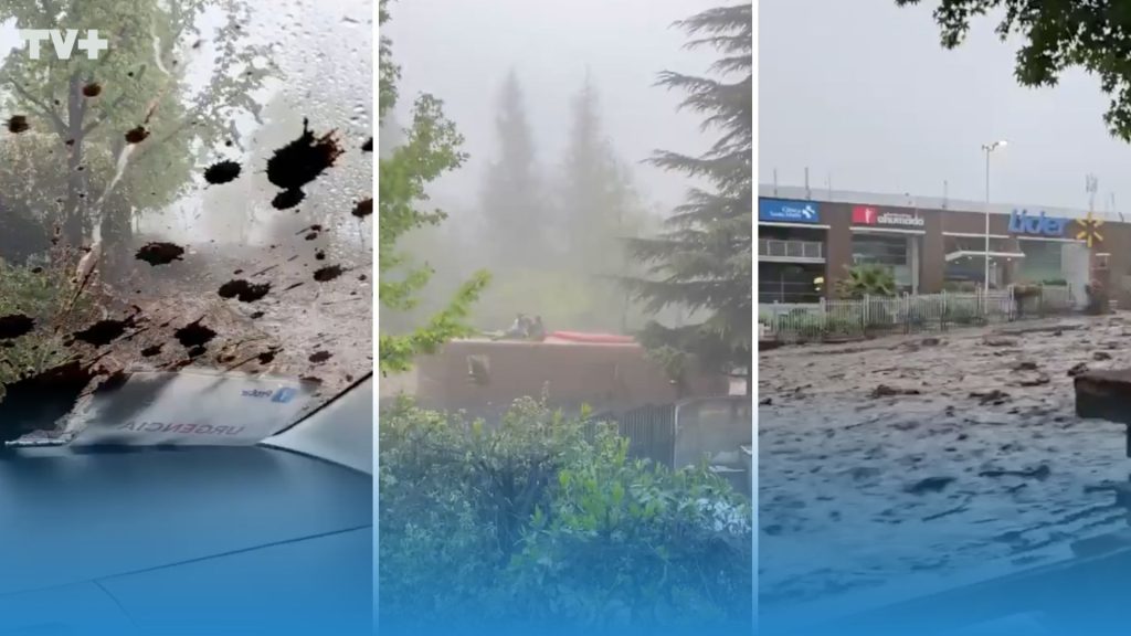 Estremecedoras imágenes: así fue el aluvión que devastó a Las Condes