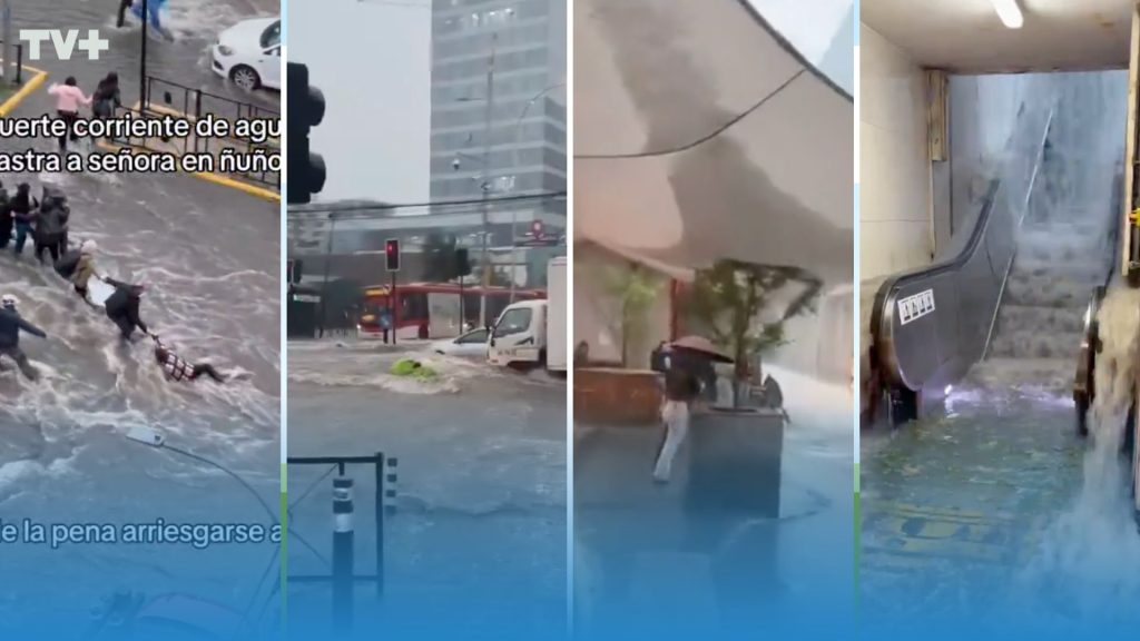 Tormenta de granizo y lluvia en Santiago: las imágenes más impactantes que dejó el sistema frontal