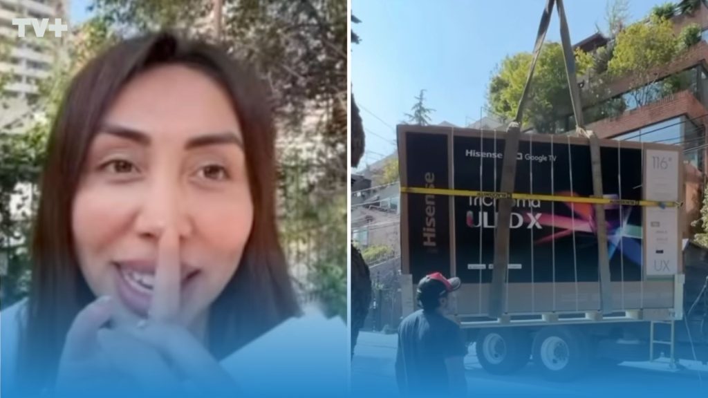 Naya Fácil sorprende con millonaria adquisición: compró un televisor de 116 pulgadas que supera los $10 millones y que solo cinco personas tienen en Chile tecnología RGB Mini-LED.