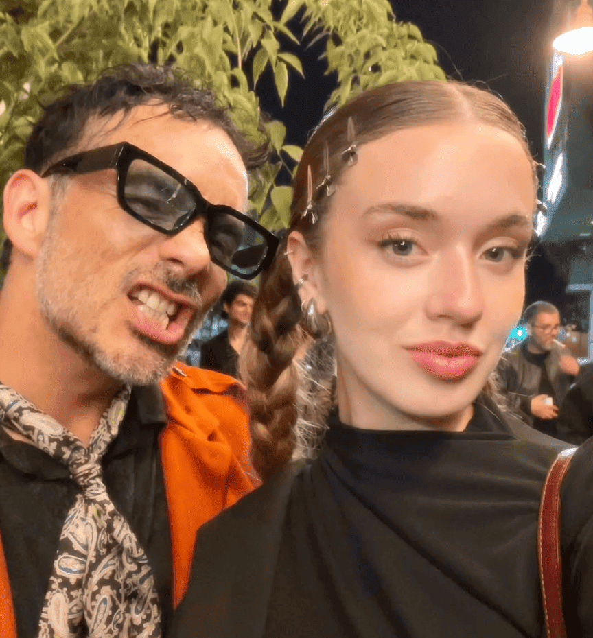 Vocalista de Los Bunkers Álvaro López en su rol como suegro Millaray Viera
